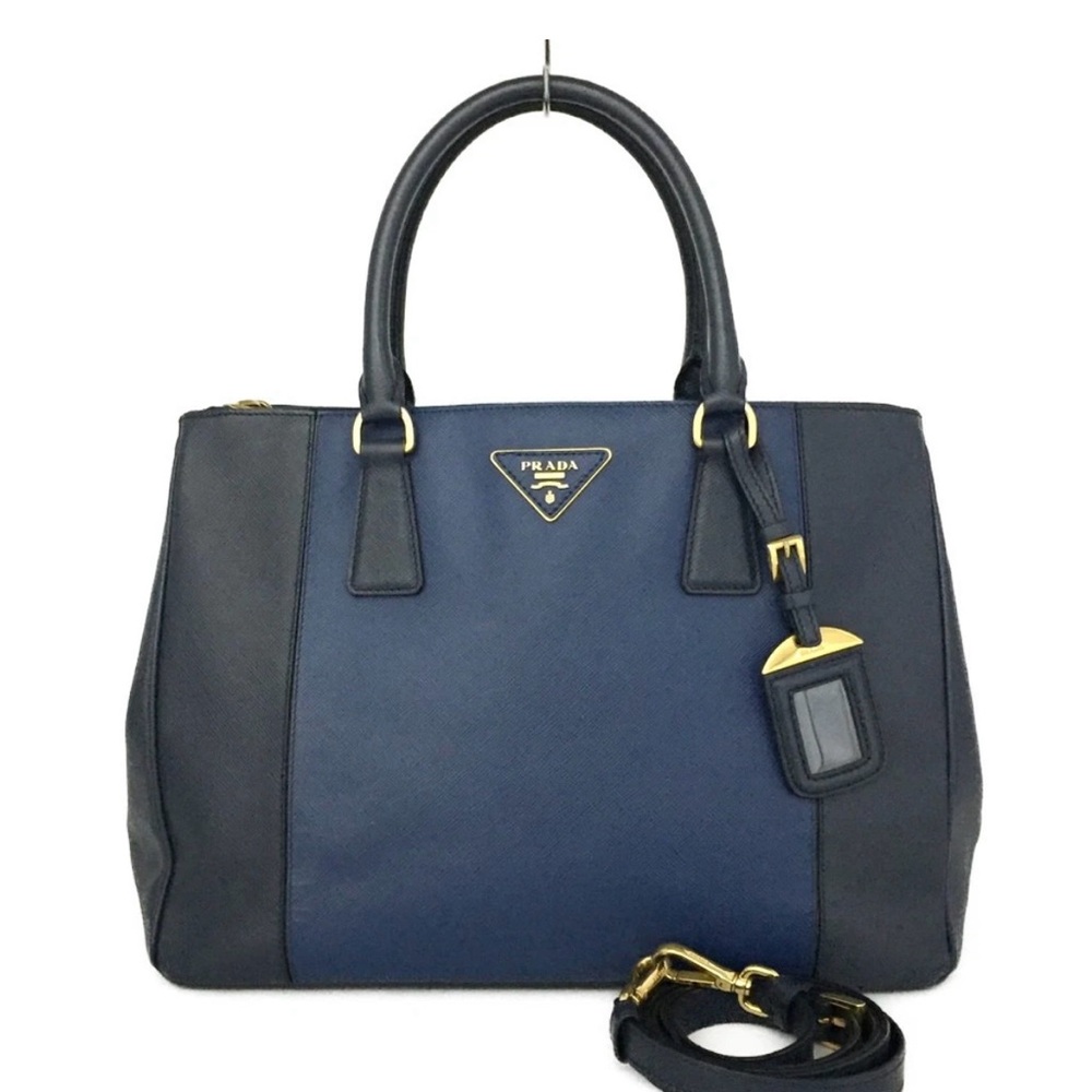 Prada Elegant Blue Satchel/Tote Bag - Picture 1 of 10
